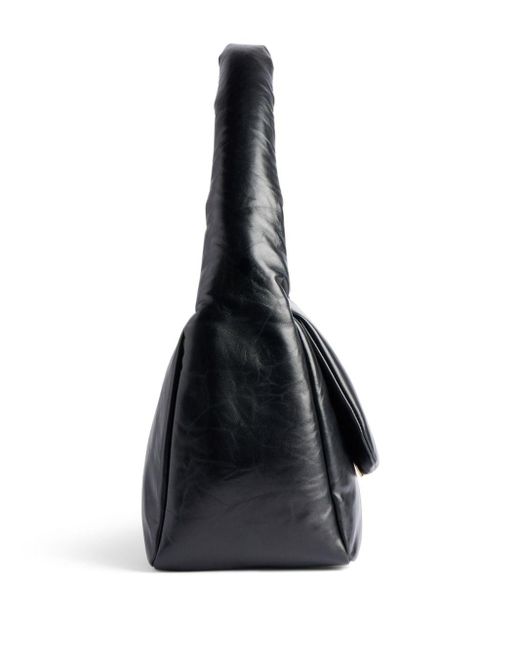 Sac porté épaule Monaco médium en cuir Balenciaga en coloris Black