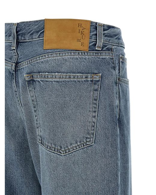 Haikure Blue Korea Nordic Five-Pockets Jeans