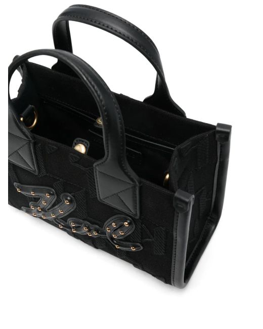 Karl Lagerfeld Black Shopper Mit Monogramm
