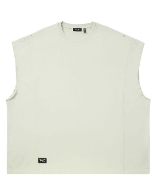 FIVE CM White Drop-shoulder Cotton Vest for men