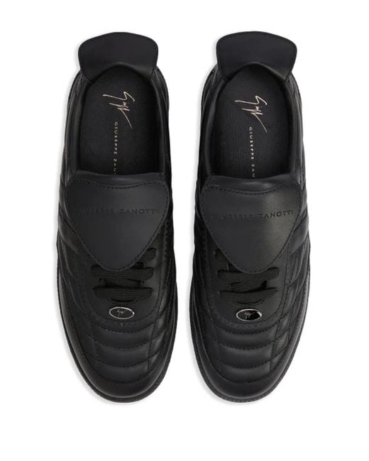 メンズ Giuseppe Zanotti League レザースニーカー Black