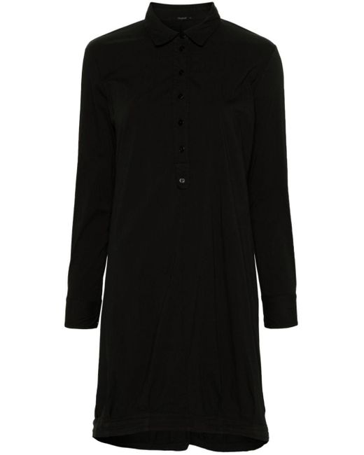 Transit Popeline Midi-jurk in het Black