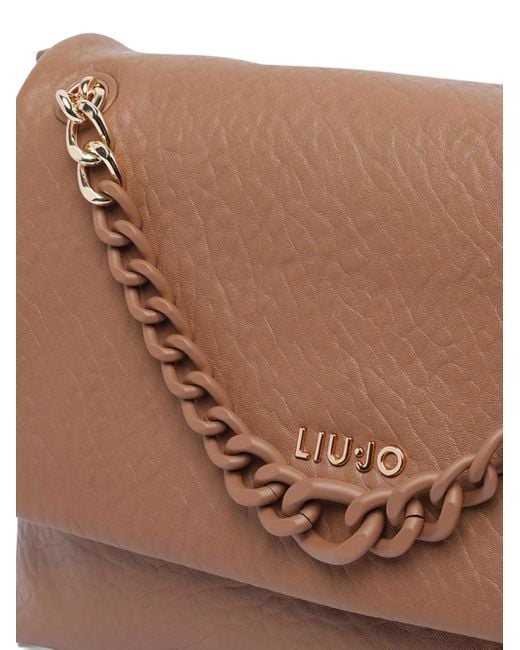 Liu Jo チェーントリム ハンドバッグ Brown