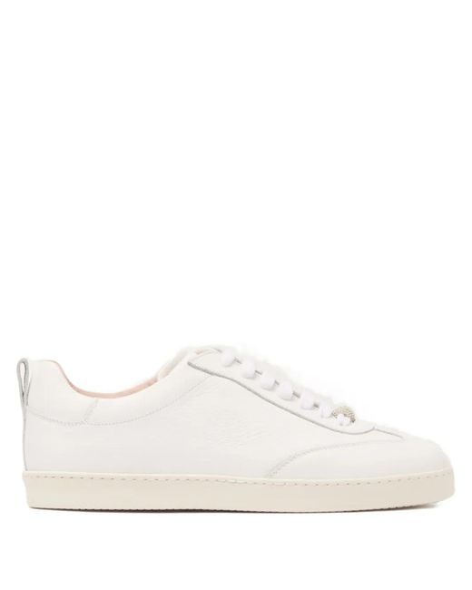 Fabiana Filippi White Embellished-Detail Sneakers