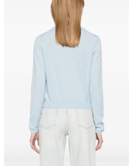 Allude クルーネック セーター Blue
