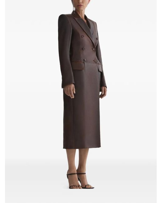 Mugler Black Double-Breasted Jacket Coat
