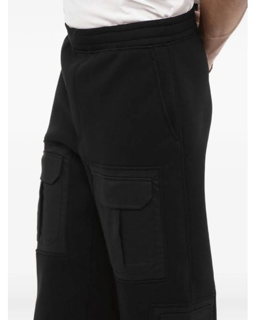 Neil Barrett Black Cargo Track Pants for men