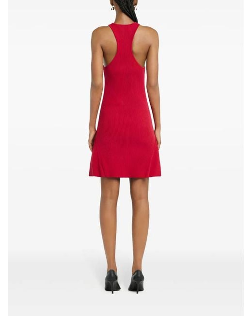 Courreges Scuba Dress With Racerback And Flared Silhouette