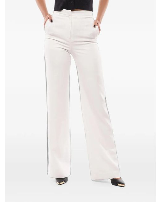 Monot White High-Waist Palazzo Pants