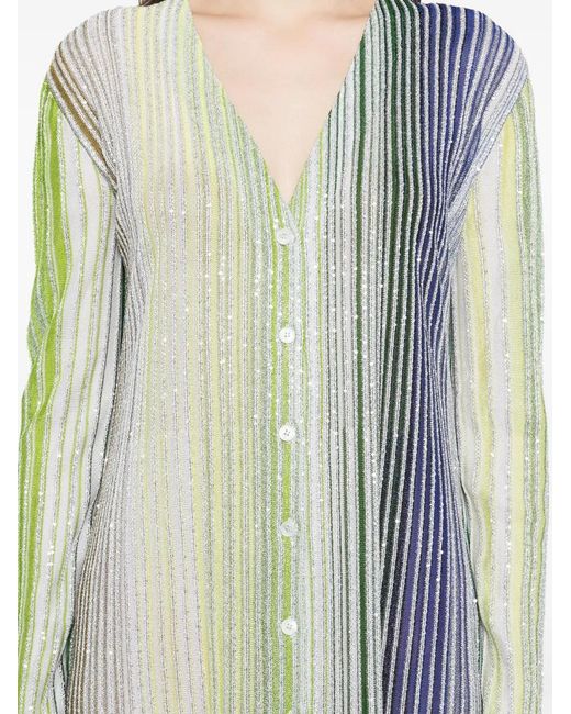 Missoni Blue Long Cardigan Dress
