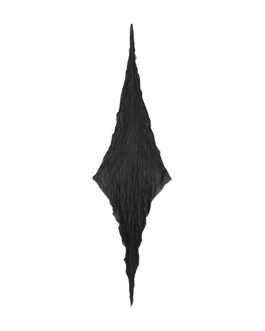 AMI Black Crumpled Gavroche Scarf