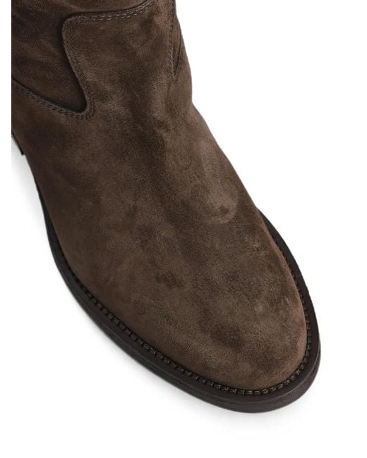 Via Roma 15 Black Internal Wedge-Heel Knee-High Boots