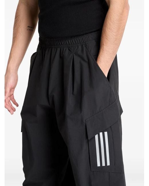 Adidas Black X Mercedes Amg Petronas Formula One Team 3-Stripe Cargo Pants for men