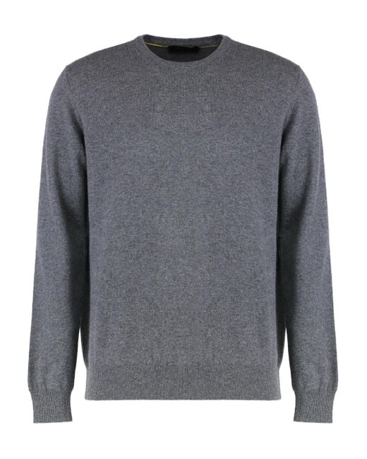 Moorer Gray Orvieto Crew-Neck Cashmere Sweater for men