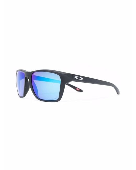 Oakley Blue Sylas Rectangular-Frame Sunglasses for men