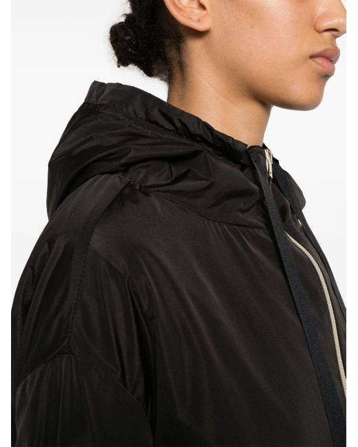 Manteau zippé à capuche Herno en coloris Black