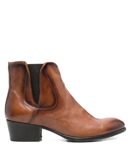 STURLINI FIRENZE Brown 40Mm Leather Chelsea Boots