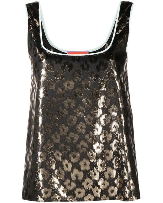 LaDoubleJ Black Twirl Sleeveless Top