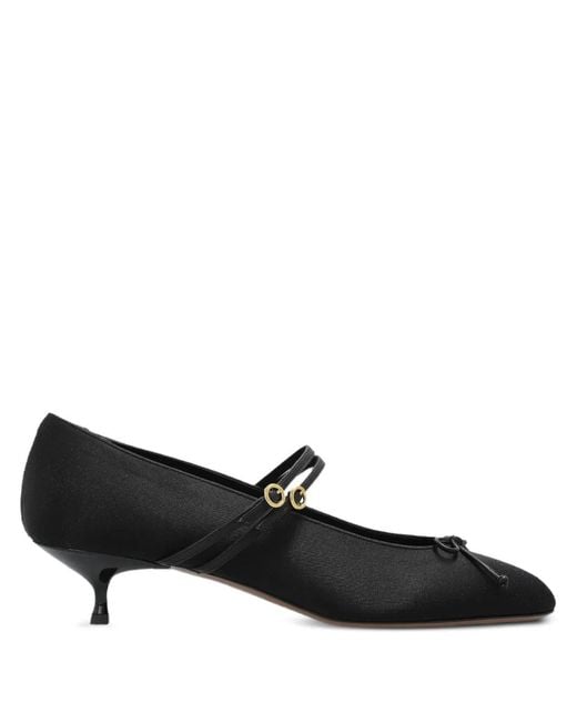 Neous Black 45Mm Pha Strap Bow-Detail Pumps