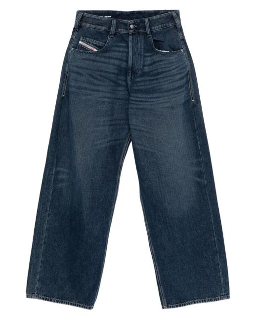 DIESEL Blue Pocket-Detail Cotton Jeans