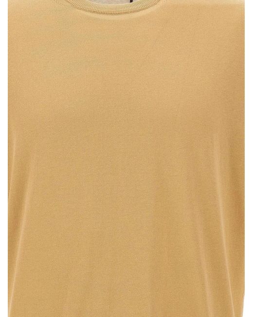 FILIPPO DE LAURENTIIS Natural Cotton T-Shirt for men
