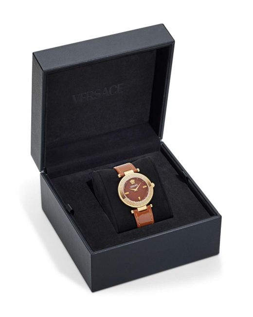 Versace Reve 35 Mm Horloge in het Metallic