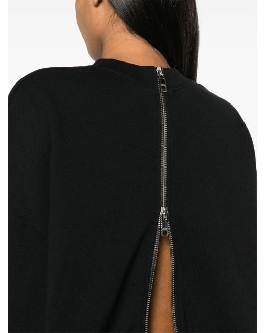 Gucci Cropped Sweater Met Rits En GG-logo in het Black