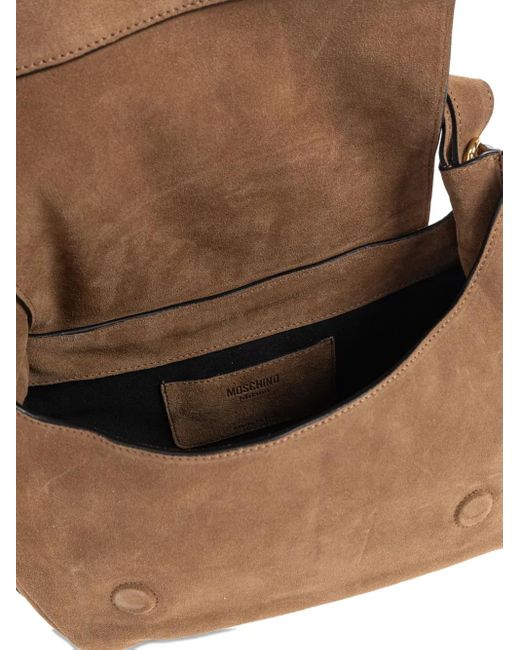 Moschino Brown Shopper Aus Wildleder