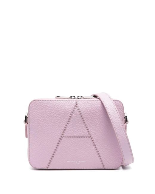 Aspinal Purple Camera Crossbody Bag