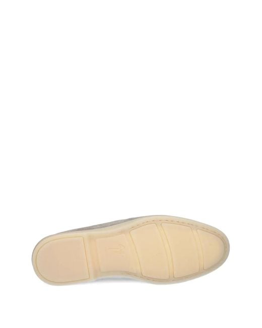 Giuseppe Zanotti Gray Maui Suede Loafers