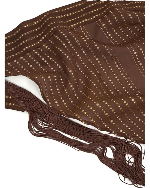 Taller Marmo Brown Casablanca Fringed Headscarf
