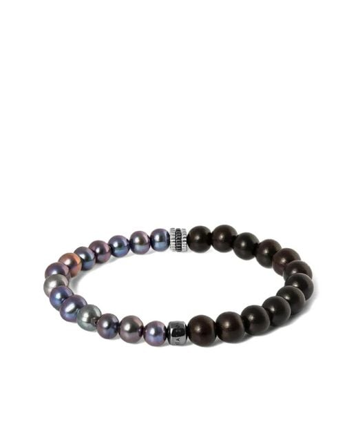Tateossian Armband Mit Perlen in White für Herren