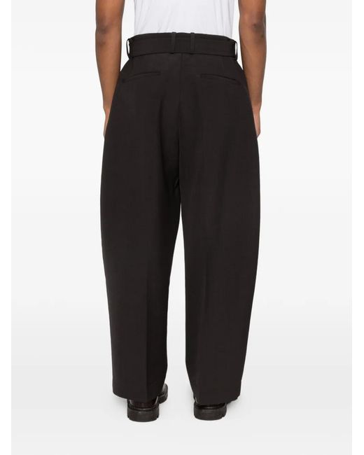 Studio Nicholson Black Belted Trousers for men
