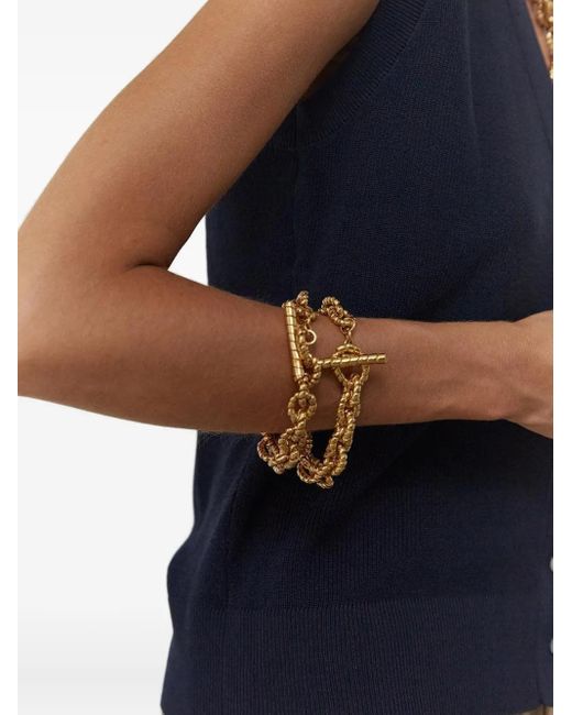 Paola Sighinolfi Metallic Onora Toggle Bracelet