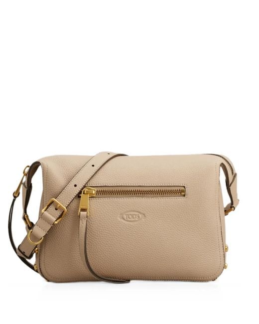 Tod's Natural Metal Dots Shoulder Bag