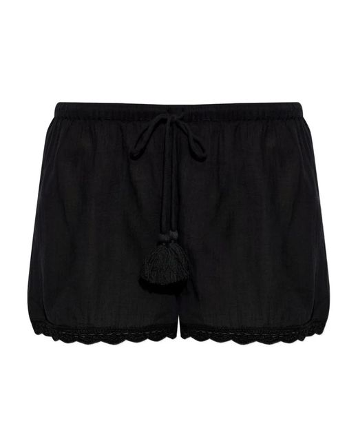 Ulla Johnson Black Aran Shorts
