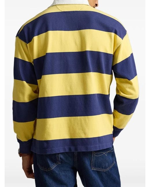 Polo Ralph Lauren Yellow Horizontal-Stripe Polo Shirt for men