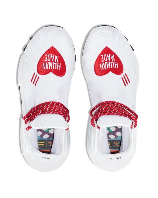 Adidas White X Pharrell Williams Human Made Sneakers