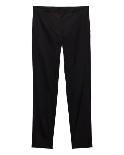 Prada Black Tech-Blend Cotton Twill Trousers, Spring/Summer 2025 for men