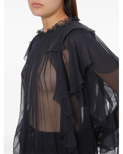 Alberta Ferretti Black Classic Shirt With Tailored Fit