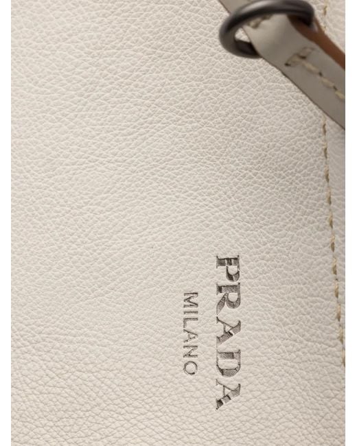 Prada Gray Route Large Leather Bag