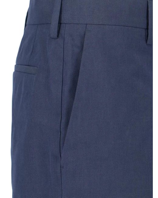 Paul Smith Blue Zip Bermuda Shorts for men