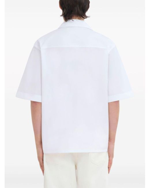 Marni Katoenen Overhemd in het White voor heren
