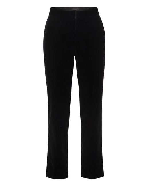 Fabiana Filippi Black Velvet Cotton Trousers
