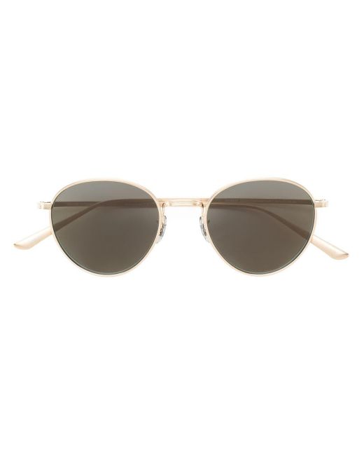 Oliver Peoples Metallic Brownstone 2 Round-frame Sunglasses