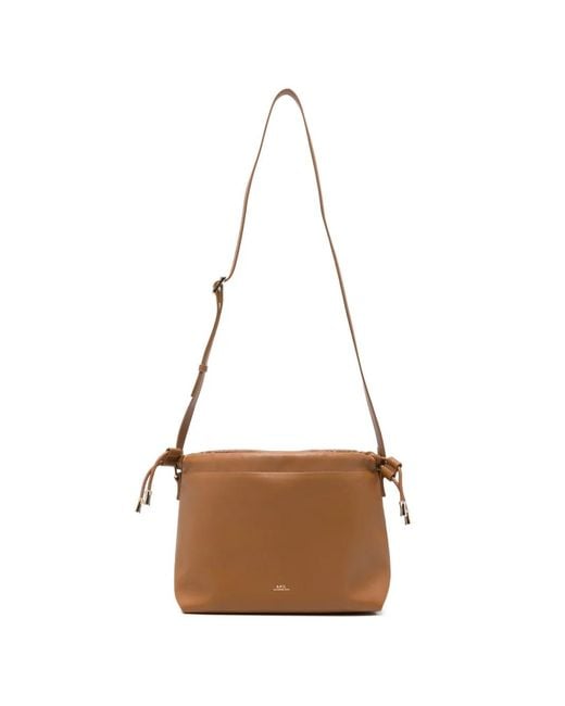 A.P.C. Natural Ninon Drawstring Shoulder Bag