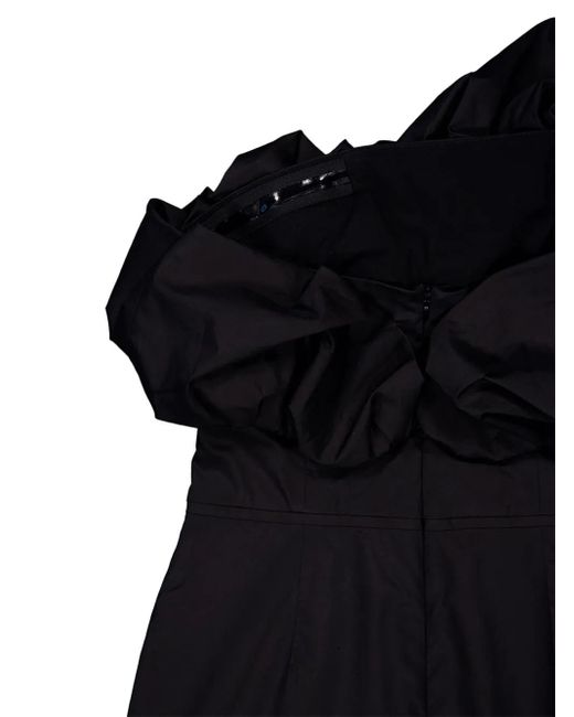 Johanna Ortiz Black Noche Habanera Maxi Dress