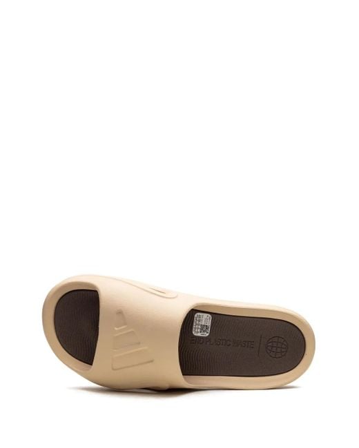 Adidas White Adicane Flat Slides for men