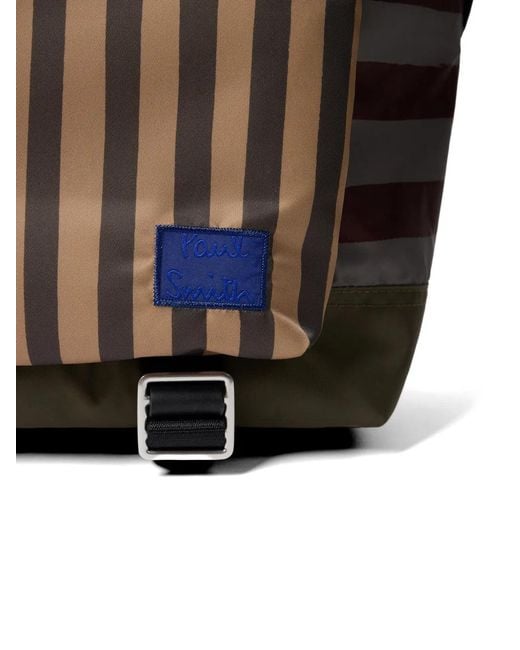 Paul Smith Blue Striped Backpack for men