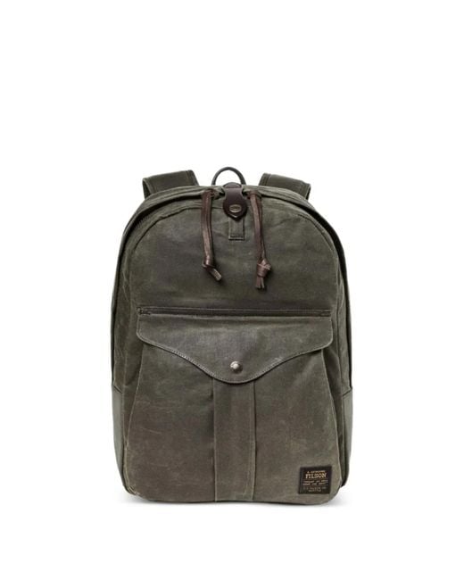 Filson Green Flap-Pocket Backpack for men